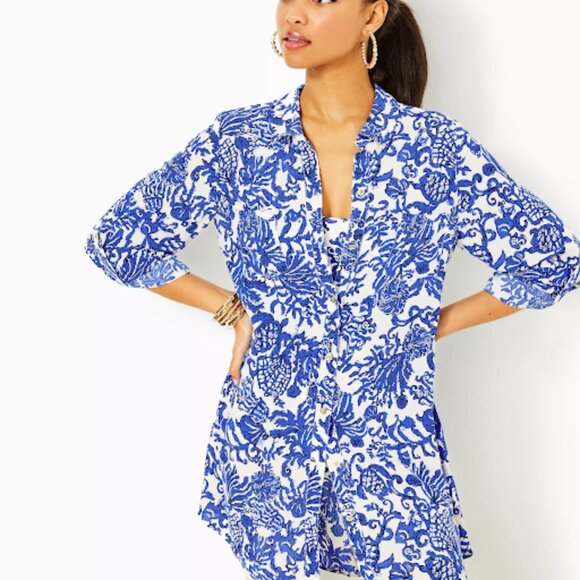 Lilly Pulitzer Other - NWT Lilly Pulitzer XL Natalie Shirtdress Cover-Up